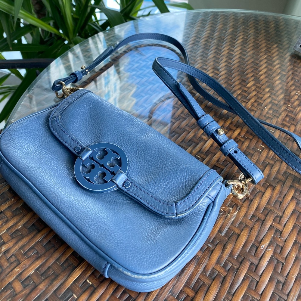 Tory Burch Amanda mini cross body bag in night sky
